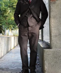 Annual Ring 1900s French Salt & Pepper Striped Chambray Sack Jacket BEST SELLERS