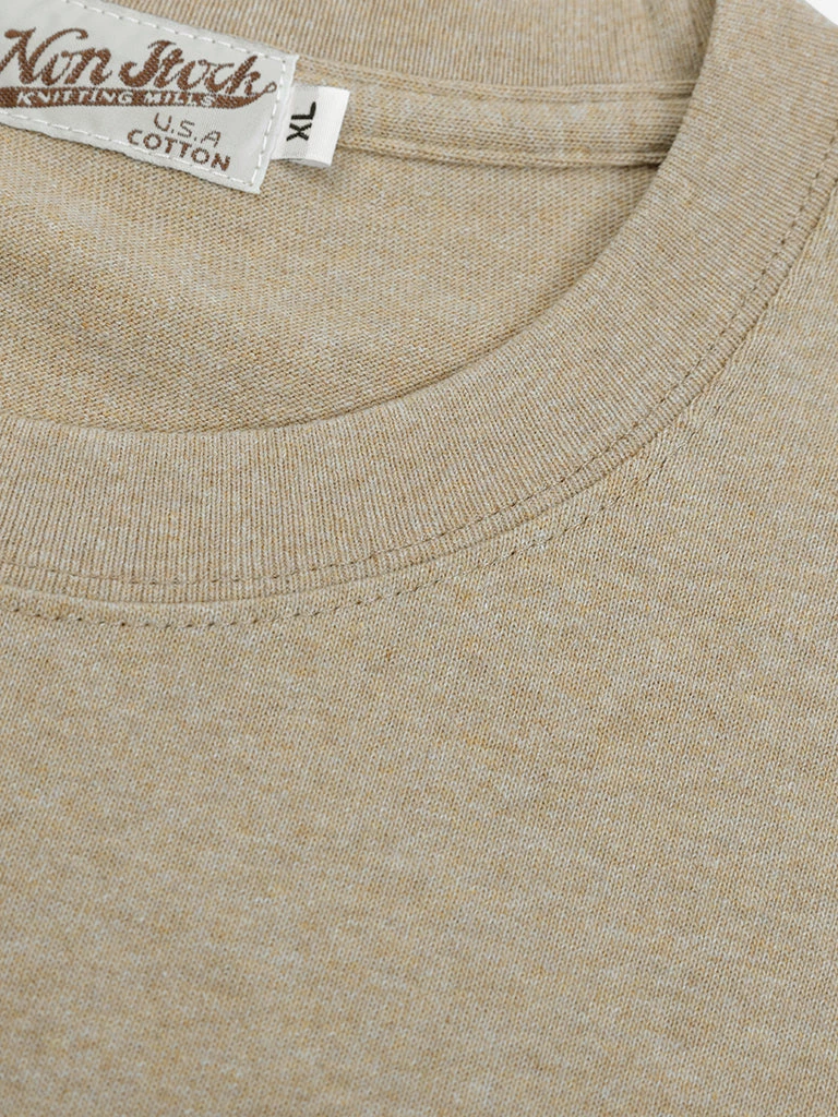 Non Stock MFG. CO. 9 Oz Cotton Tubular T-Shirt - Khaki 6 Non Stock MFG. CO. 9 Oz Cotton Tubular T-Shirt - Khaki