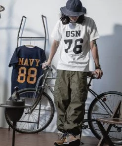 Bronson MFG. CO. US Naval Football T-Shirt - White NEW ARRIVALS