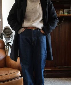 Remains Clothing Wool-Twill Tweed Coat