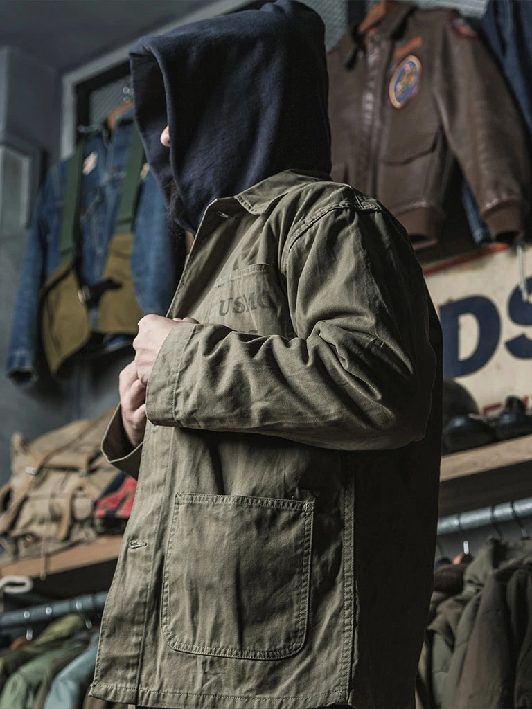 Bronson MFG. CO. NEW ARRIVALS USMC P-41 HBT Utility Jacket 4 Bronson MFG. CO. NEW ARRIVALS USMC P-41 HBT Utility Jacket