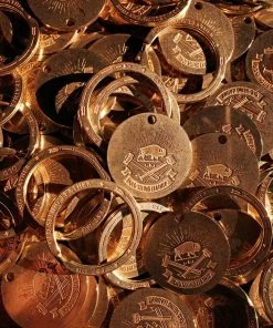 Old Selling Leather Vintage Style Brass Horseshoe Key Chain