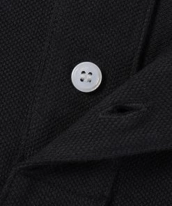 Non Stock MFG. CO. 9.8 Oz Cotton Pique Baseball T-Shirt - Black TOPS