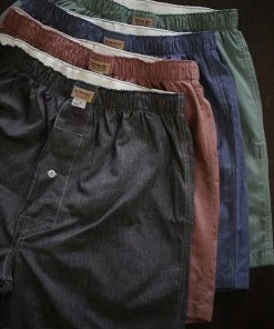 Remains Clothing Back In Stock 1950s Retro Salt & Pepper Boxer Shorts - Gray