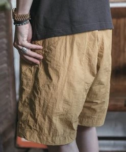 Non Stock MFG. CO. BOTTOMS Nylon Climber's Shorts - Yellow