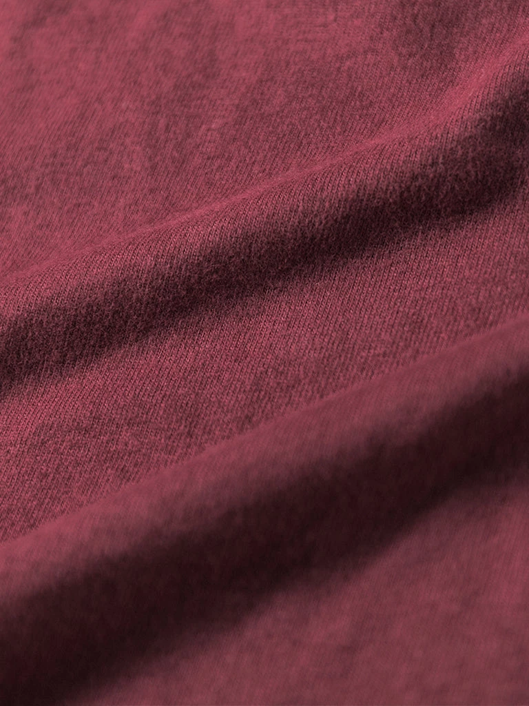 Non Stock MFG. CO. June 2022 Vintage Watterson Basketball Print Raglan Sleeve T-Shirt - Wine Red 5 Non Stock MFG. CO. June 2022 Vintage Watterson Basketball Print Raglan Sleeve T-Shirt - Wine Red