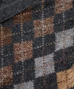 Annual Ring Shetland Wool Argyle Sweater Vest TOPS