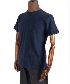 Non Stock MFG. CO. Heavyweight US Cotton Gusset Tubular T-Shirt - Indigo