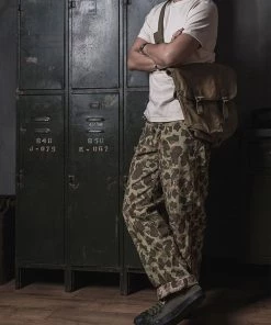 Bronson MFG. CO. BOTTOMS USMC P-42 HBT Reversible Duck Hunter Camouflage Pants