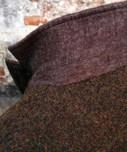 Annual Ring Half Norfolk Tweed Jacket - Brown