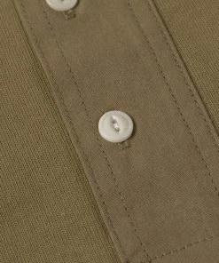 Bronson MFG. CO. Vintage Short Sleeve Henley T-Shirt - Green