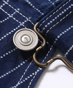 Bob Dong Vintage Wabash Three-IN-One Pocket Denim High Back Bib Overalls