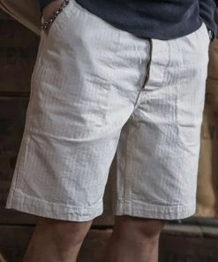 Bronson MFG. CO. BOTTOMS 1940s WWII USN 12 Oz HBT Fatigue Deck Shorts