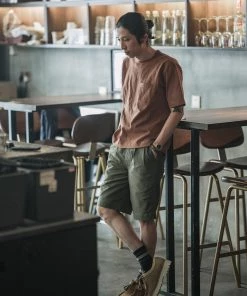 Non Stock MFG. CO. TOPS 9.8 Oz Cotton Classic Pocket T-Shirt - Light Brown 16 Non Stock MFG. CO. TOPS 9.8 Oz Cotton Classic Pocket T-Shirt - Light Brown