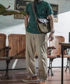 Bronson MFG. CO. WWI US Army Messenger Bag - Olive ACCESSORIES