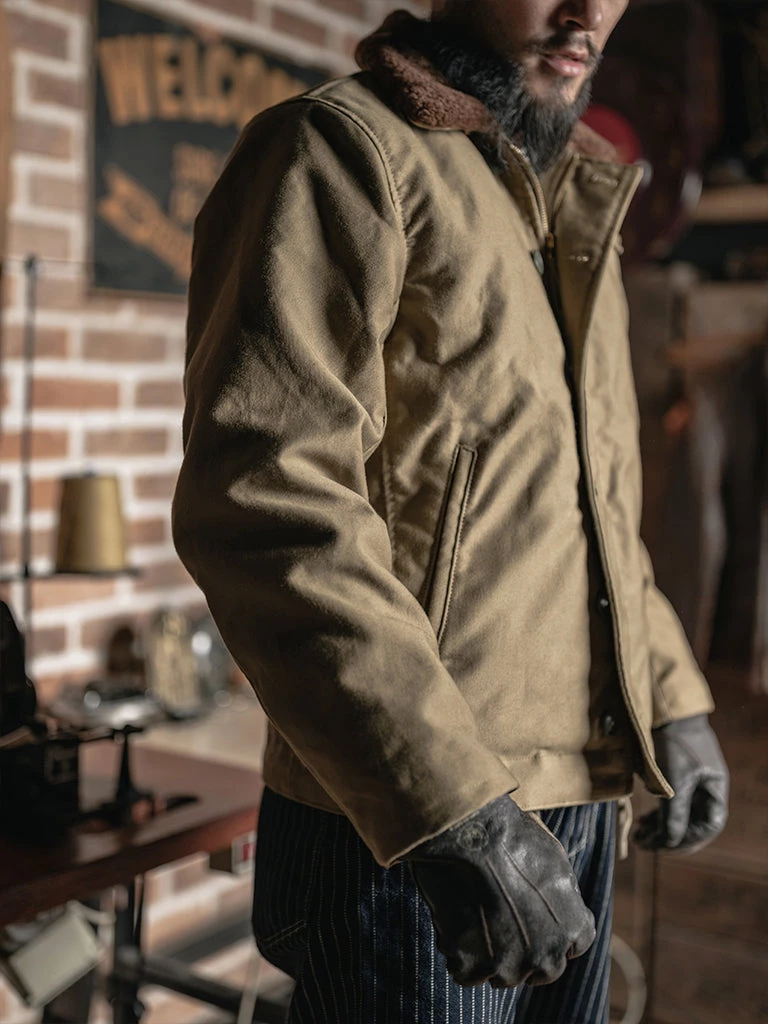 Bronson MFG. CO. TOPS WWII Early Model Submarine N-1 Woolen Deck Jacket 7 Bronson MFG. CO. TOPS WWII Early Model Submarine N-1 Woolen Deck Jacket