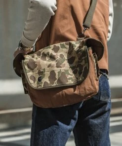 Bronson MFG. CO. 1940s Duck Hunter Camouflage Fishing Bag