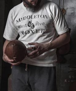 Bronson MFG. CO. Heavy Duty Boxer Physical Training T-Shirt - White Back In Stock