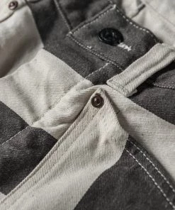 Non Stock MFG. CO. 11.5 Oz Heavyweight Wide Striped Prisoner Shorts 30 Non Stock MFG. CO. 11.5 Oz Heavyweight Wide Striped Prisoner Shorts