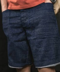 Bronson MFG. CO. NEW ARRIVALS 1940s WWII USN 10.5 Oz Denim Dungaree Deck Shorts 14 Bronson MFG. CO. NEW ARRIVALS 1940s WWII USN 10.5 Oz Denim Dungaree Deck Shorts