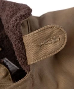 Non Stock MFG. CO. 1940s US Navy N-1 Deck Jacket - Faux Fur Inner - Khaki