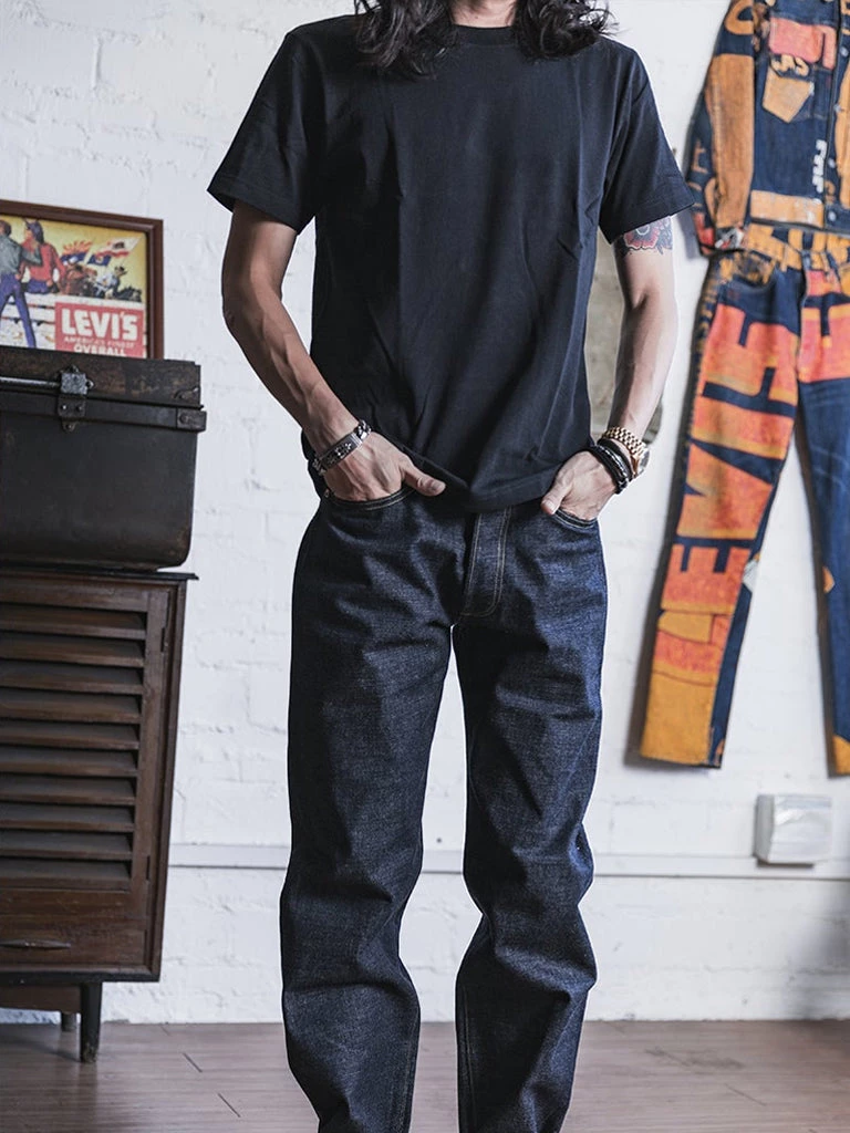 Non Stock MFG. CO. TOPS 9 Oz Cotton Tubular T-Shirt - Black 6 Non Stock MFG. CO. TOPS 9 Oz Cotton Tubular T-Shirt - Black