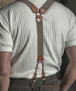 Bronson MFG. CO. TOPS 11 Oz Retro Ribbed Cotton Henley T-Shirt - White