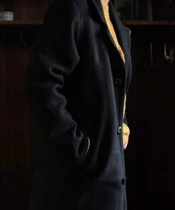 Remains Clothing Wool-Twill Tweed Coat