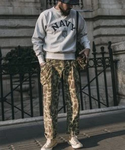 Bronson MFG. CO. 20 Oz Naval Academy Reverse Weave Sweatshirt Back In Stock