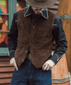 Bronson MFG. CO. 1910s Retro Corduroy Vest