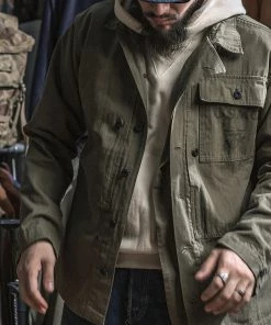 Bronson MFG. CO. NEW ARRIVALS USMC P-44 HBT Utility Jacket 25 Bronson MFG. CO. NEW ARRIVALS USMC P-44 HBT Utility Jacket