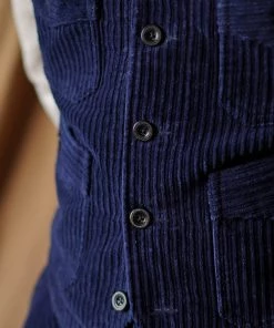 Annual Ring 1920s Indigo Corduroy Work Vest 17 Annual Ring 1920s Indigo Corduroy Work Vest