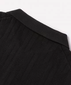 Annual Ring Retro Knitted Jacquard Polo Shirt - Black May 2022 23 Annual Ring Retro Knitted Jacquard Polo Shirt - Black May 2022
