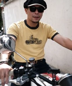 Non Stock MFG. CO. NEW ARRIVALS Retro Rider Motorcycle T-Shirt - Ginger 17 Non Stock MFG. CO. NEW ARRIVALS Retro Rider Motorcycle T-Shirt - Ginger