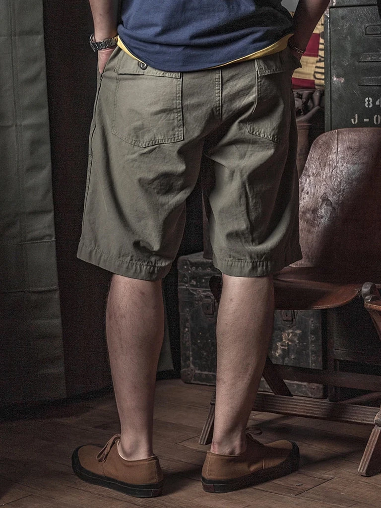 Non Stock MFG. CO. BEST SELLERS Vietnam War OG107 Fatigue Utility Shorts - Olive 4 Non Stock MFG. CO. BEST SELLERS Vietnam War OG107 Fatigue Utility Shorts - Olive