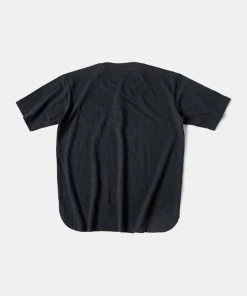 Non Stock MFG. CO. 9.8 Oz Cotton Pique Baseball T-Shirt - Black TOPS