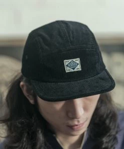 Non Stock MFG. CO. 12.5 Oz Corduroy 5 Panel Cap - Black May 2022