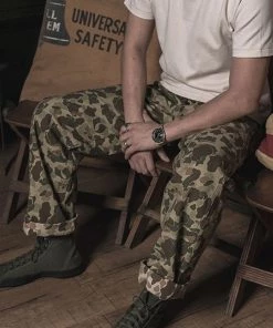 Bronson MFG. CO. BOTTOMS USMC P-42 HBT Reversible Duck Hunter Camouflage Pants