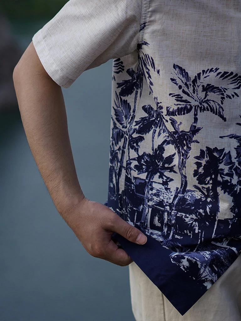 Annual Ring Coconut Palm Printed Aloha Shirt NEW ARRIVALS 6 Annual Ring Coconut Palm Printed Aloha Shirt NEW ARRIVALS