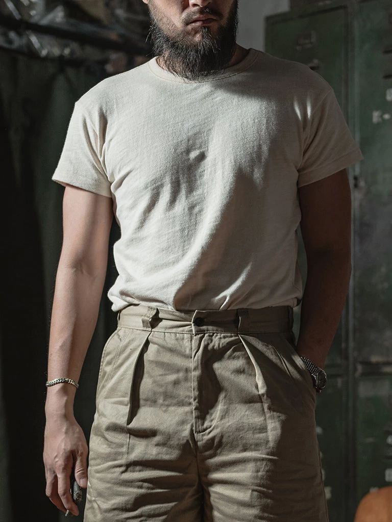 Bronson MFG. CO. 1940s USN Crew Slub Cotton T-Shirt TOPS 5 Bronson MFG. CO. 1940s USN Crew Slub Cotton T-Shirt TOPS