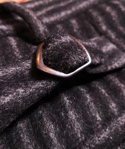 Annual Ring BOTTOMS 1920s Black & Gray Stripe Tweed Trousers