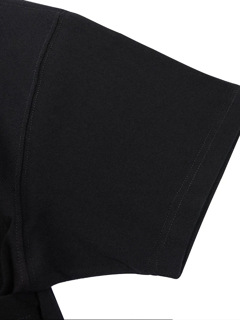 Non Stock MFG. CO. TOPS 9 Oz Cotton Tubular T-Shirt - Black 13 Non Stock MFG. CO. TOPS 9 Oz Cotton Tubular T-Shirt - Black