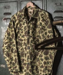 Bronson MFG. CO. TOPS WWII USMC Type P-44 HBT Duck Hunter Camo Jacket 18 Bronson MFG. CO. TOPS WWII USMC Type P-44 HBT Duck Hunter Camo Jacket
