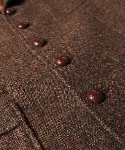 Annual Ring TOPS Brown Tweed Hunting Vest