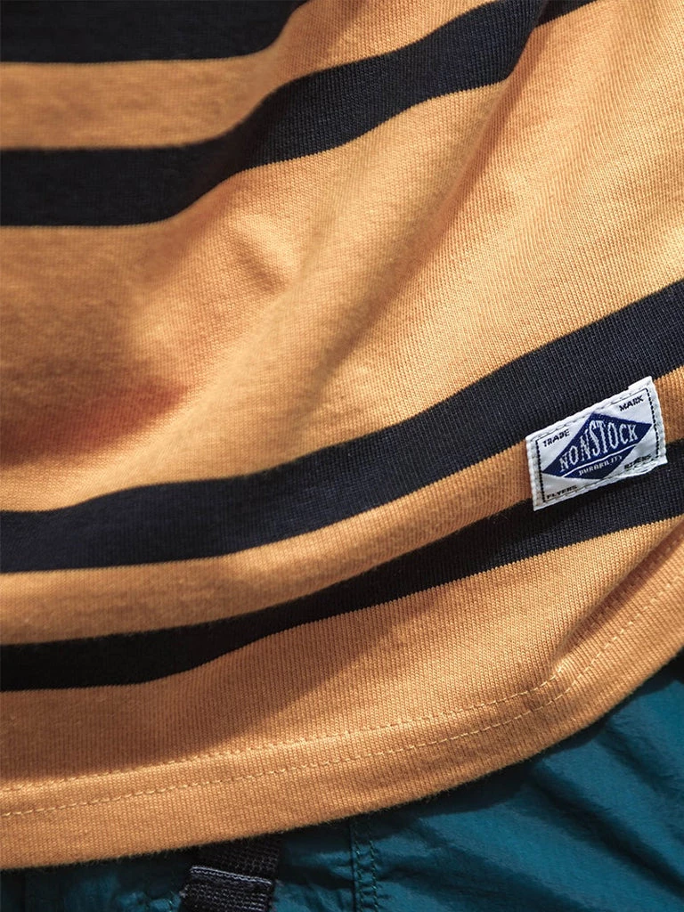 Non Stock MFG. CO. NEW ARRIVALS 9.8 Oz IVY Style Striped T-Shirt - Yellow/Black 5 Non Stock MFG. CO. NEW ARRIVALS 9.8 Oz IVY Style Striped T-Shirt - Yellow/Black
