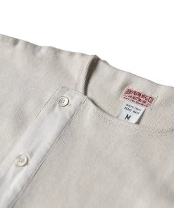Bronson MFG. CO. 14 Oz Side Closing Henley T-Shirt - Apricot