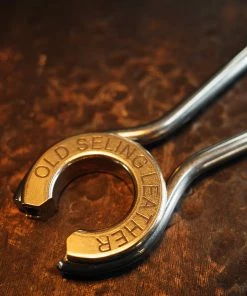 Old Selling Leather Vintage Style Brass Horseshoe Key Chain