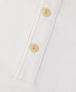 Bronson MFG. CO. Retro Long Sleeve Henley T-Shirt - White May 2022