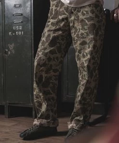 Bronson MFG. CO. BOTTOMS USMC P-42 HBT Reversible Duck Hunter Camouflage Pants