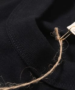 Bob Dong TOPS Check Flag Racing Track Style One Pocket T-Shirt - White